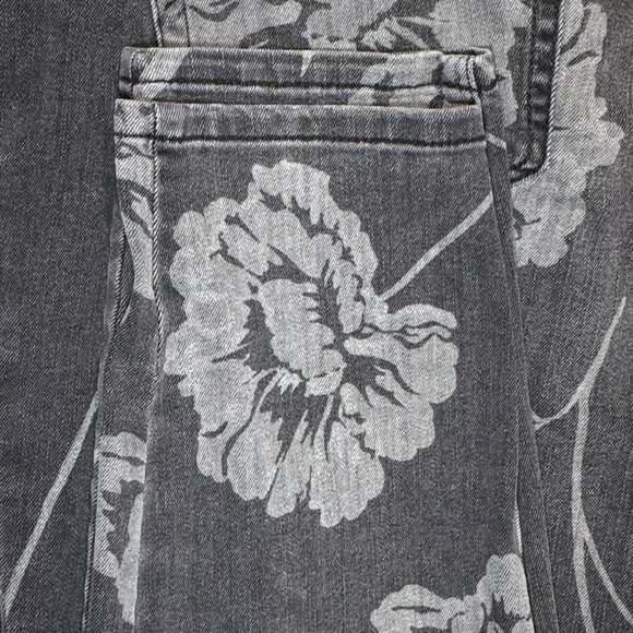 Style & co black flower print skinny jeans - Picture 5 of 5